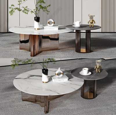 现代茶几3D模型下载